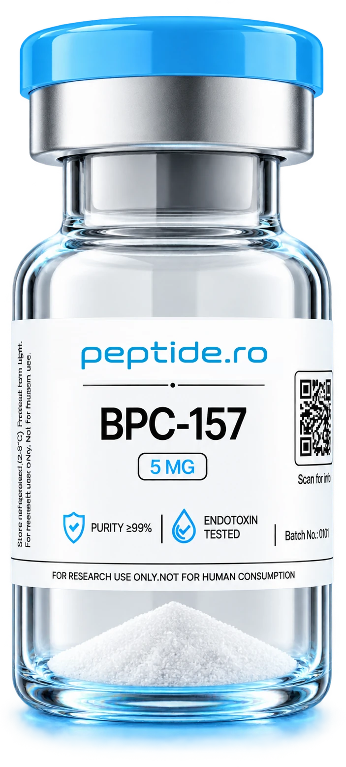 Flacon BPC-157 5 mg pentru cercetare