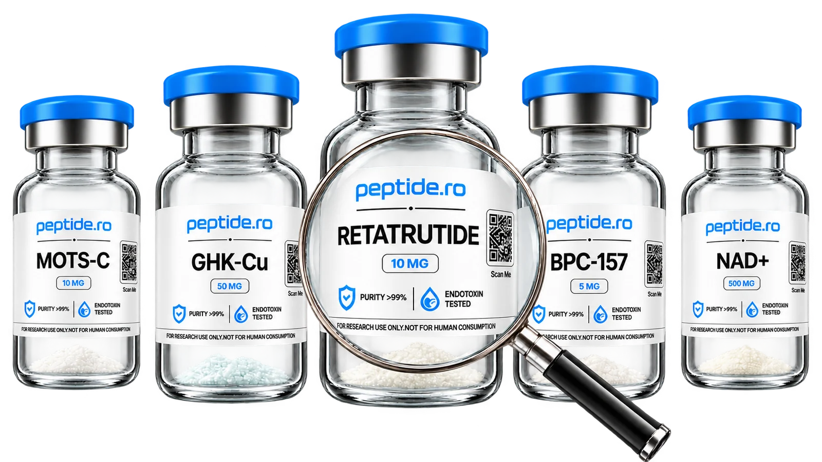 Flacoane de peptide pentru cercetare verificate prin COA cu lupă de control al calității